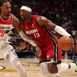 Bam Adebayo mencetak 83 poin dalam pertandingan NBA melawan Wizards