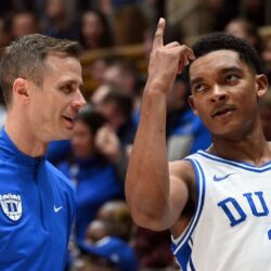 Caleb Foster cedera saat bermain basket untuk Duke University